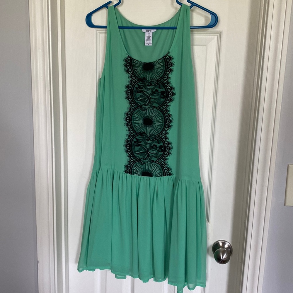 20’s mint green/light teal dress